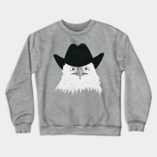 Eagle Cowboy Hipster Crewneck Sweatshirt